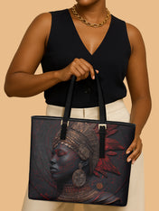 Inferno Spirit Sleek Leather Tote QR0TD065