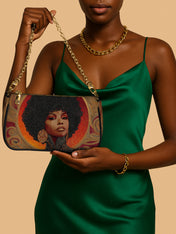 Melanin Muse Classic Zip Pochette QR0XD226