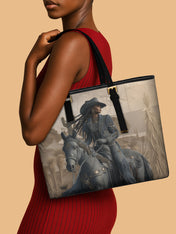 Sunkissed Spurs Sleek Leather Tote QR0TD076