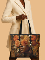 The Unveiling Bloom Sleek Leather Tote QR0TV033