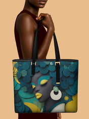 Echo Coil Sleek Leather Tote QR0TD112