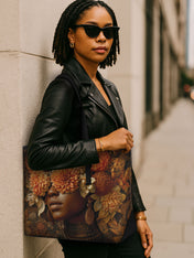 The Unveiling Bloom Sleek Leather Tote QR0TV033