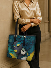 Echo Coil Sleek Leather Tote QR0TD112