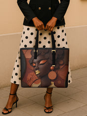 Twist & Rise Sleek Leather Tote QR0TD115