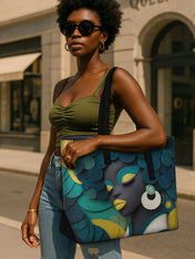 Echo Coil Sleek Leather Tote QR0TD112