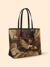 Black Ballerina Sleek Leather Tote QR0TD009