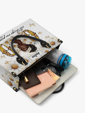 Golden Glow Grace Premium Leather Handbag