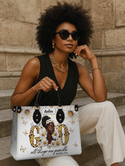 Golden Glow Grace Premium Leather Handbag