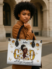 Golden Glow Grace Premium Leather Handbag