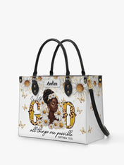 Golden Glow Grace Premium Leather Handbag