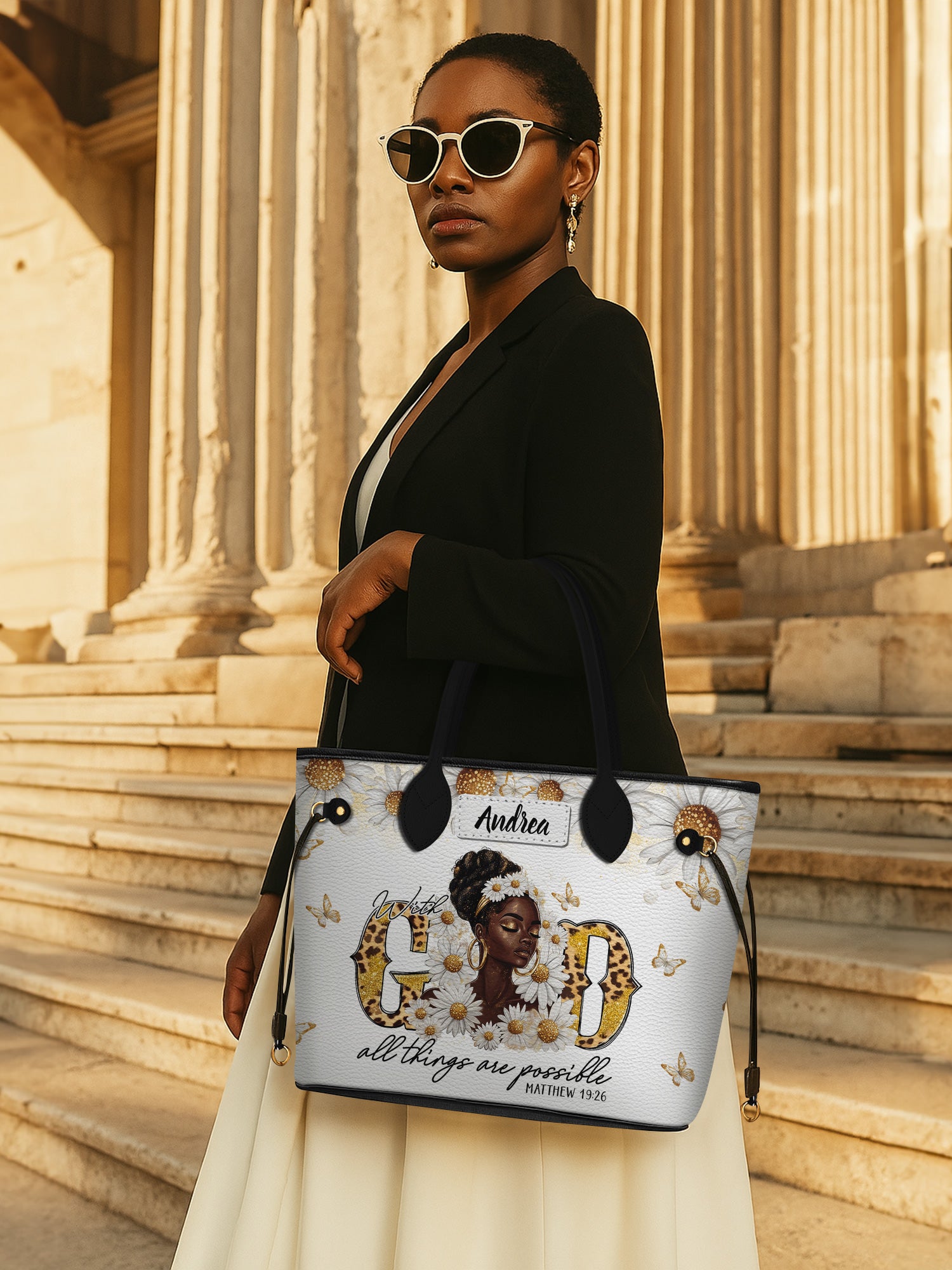 Golden Glow Grace Classic Shopper Tote