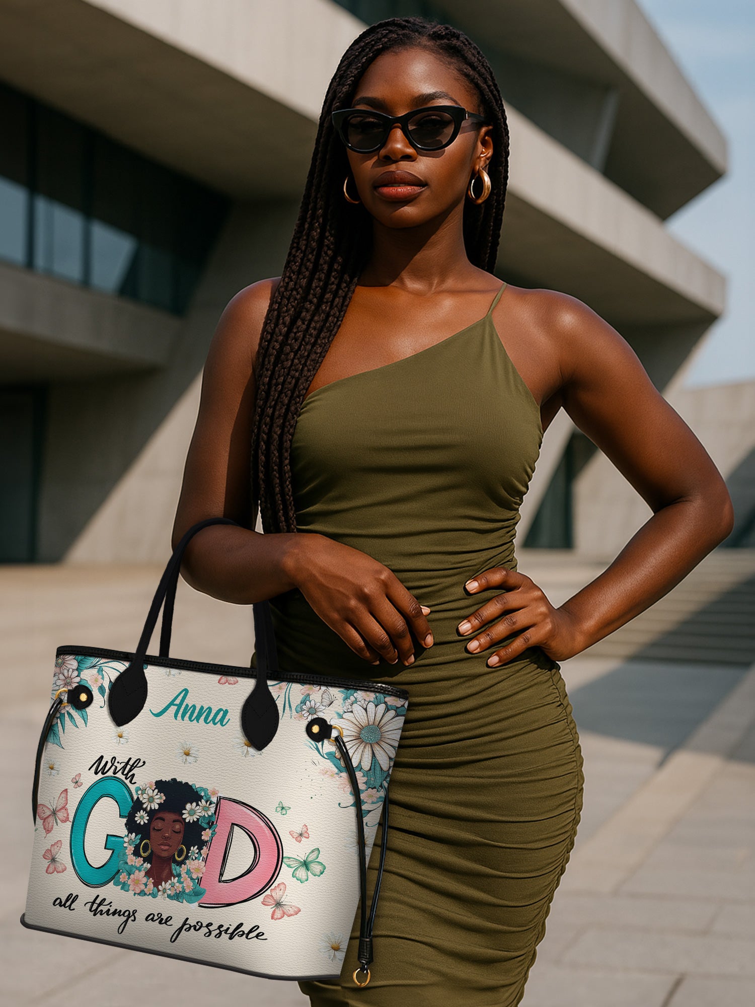 Flower Crown Serenity Classic Shopper Tote