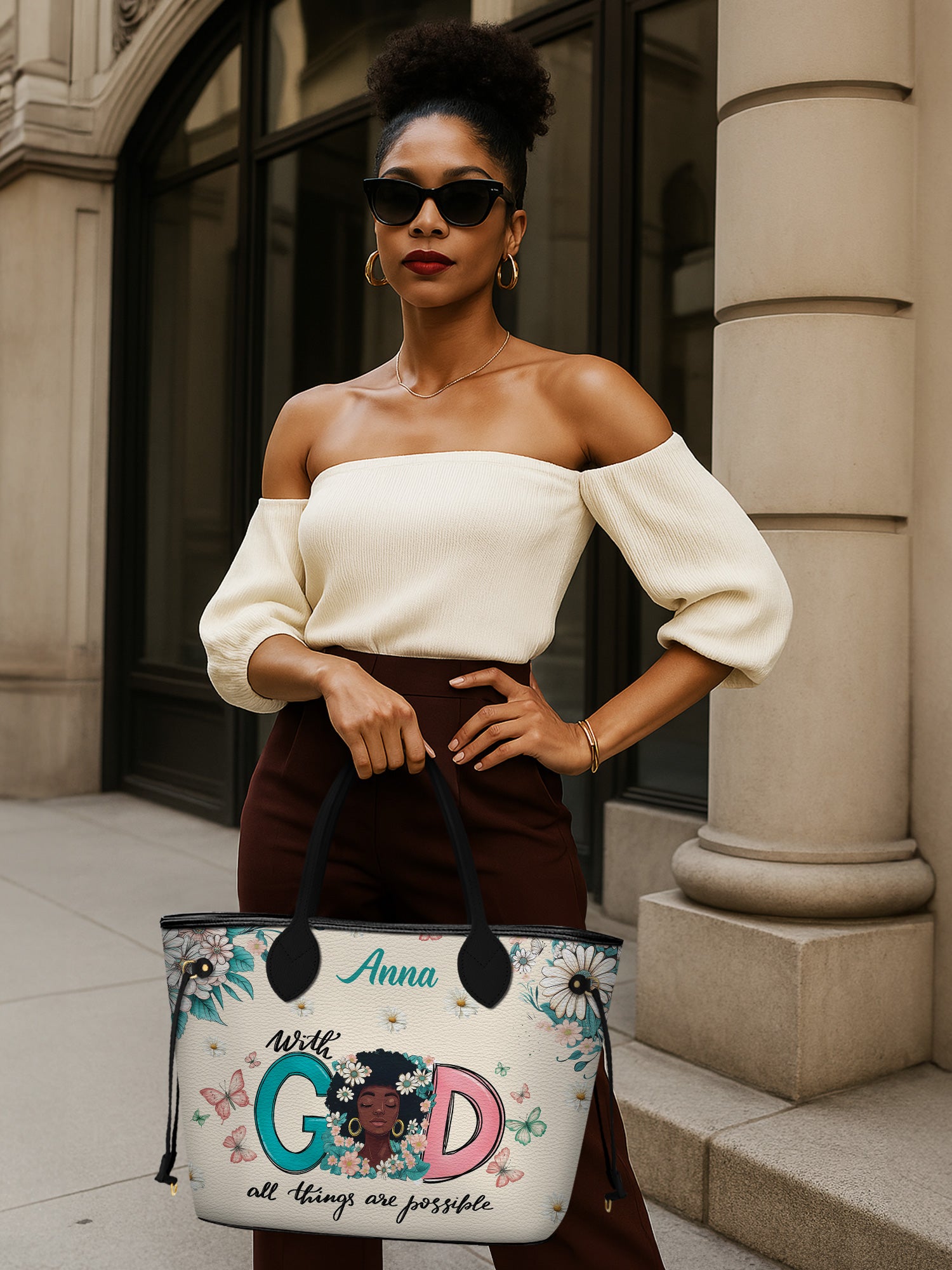 Flower Crown Serenity Classic Shopper Tote