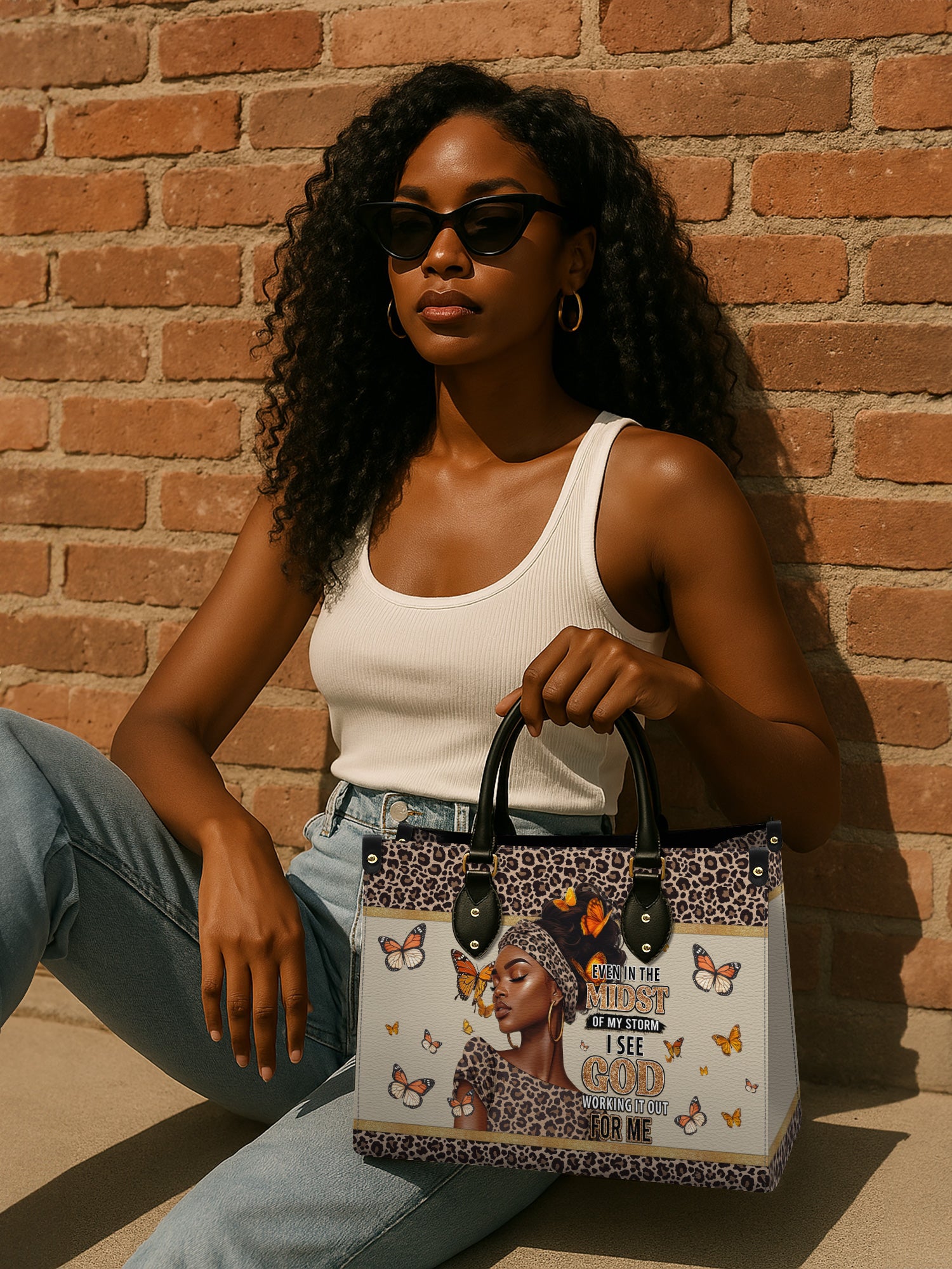 Butterfly Beauty Premium Leather Handbag