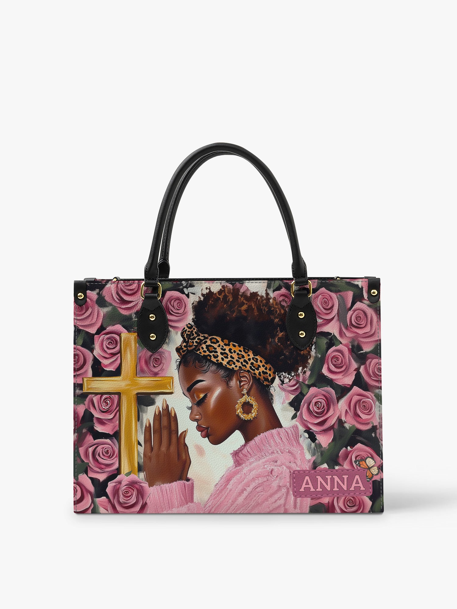 Prayerful Grace Premium Leather Handbag