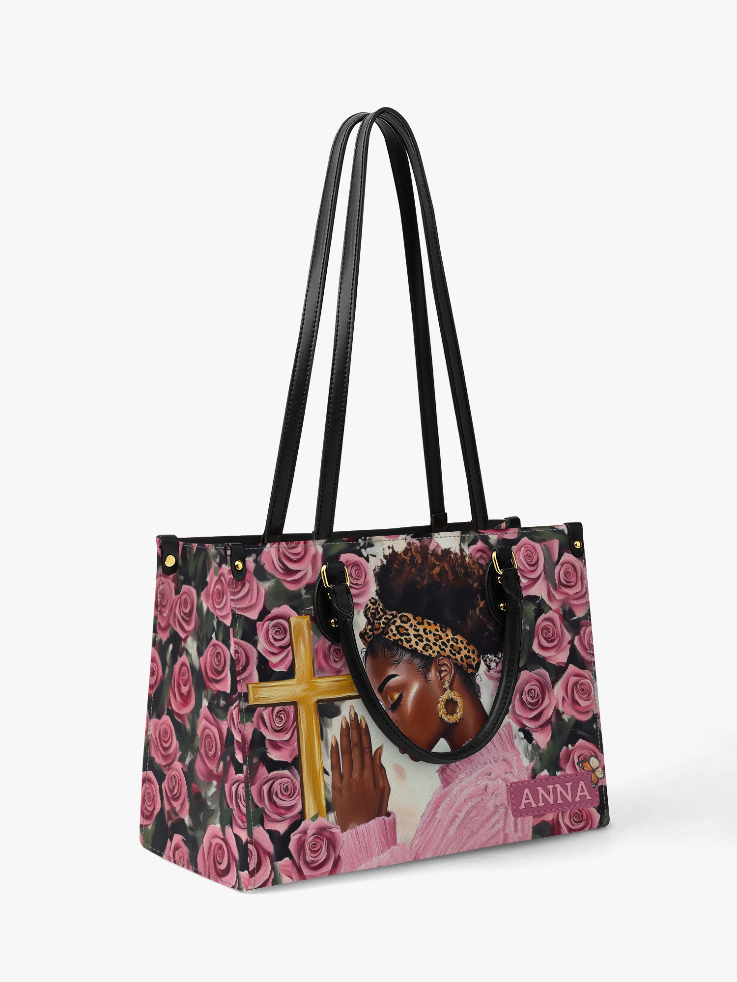Prayerful Grace Premium Leather Handbag