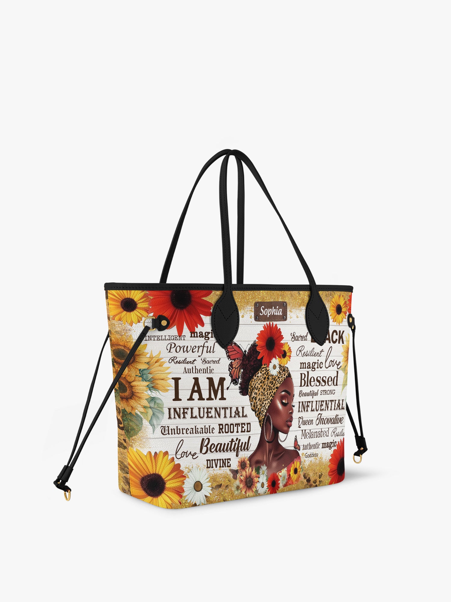 Black Beauty Blossom Classic Shopper Tote