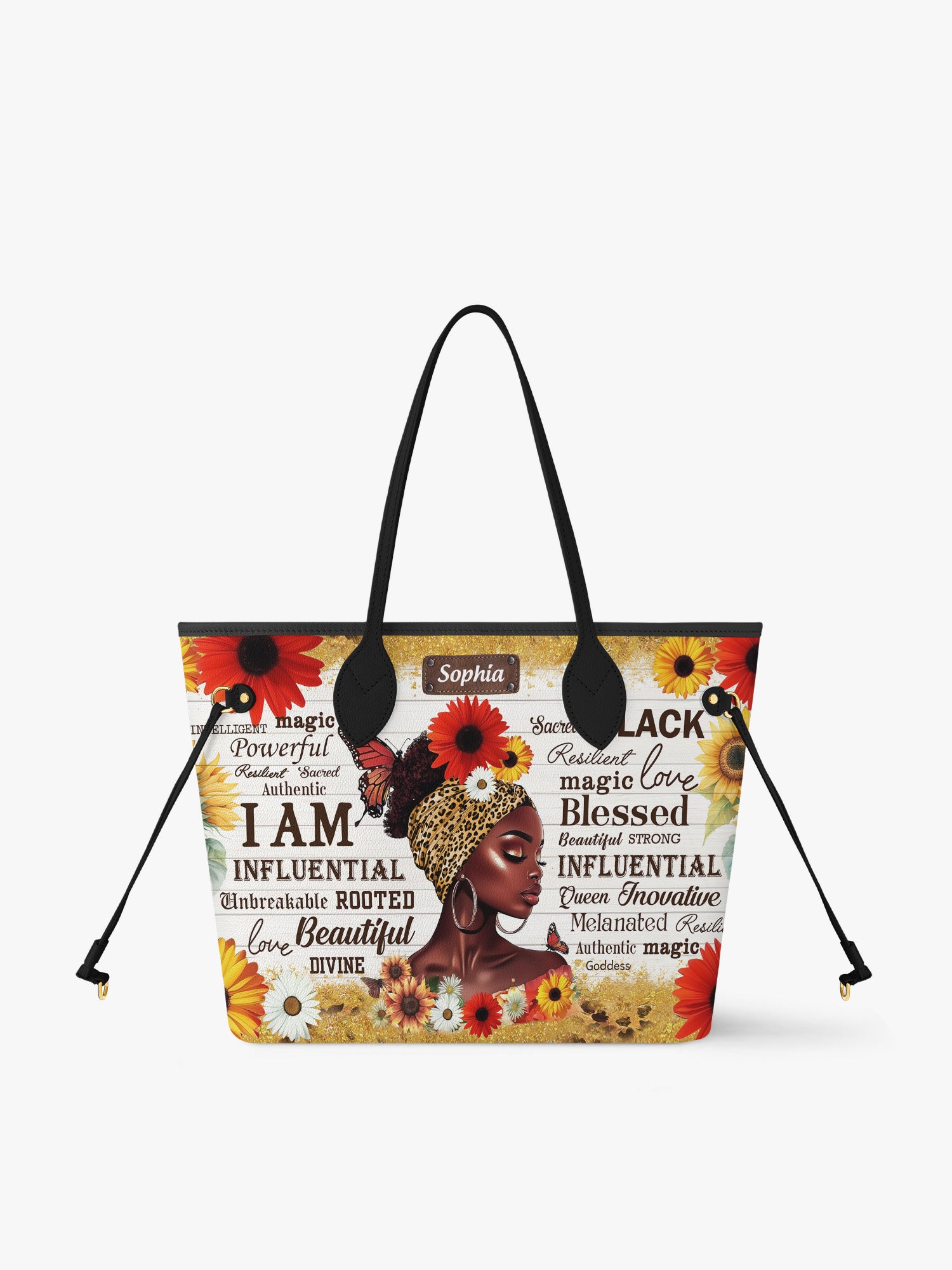 Black Beauty Blossom Classic Shopper Tote