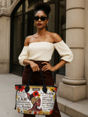 Black Beauty Blossom Classic Shopper Tote