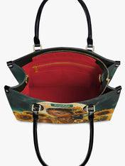 Sunflower Moonlight Premium Leather Handbag