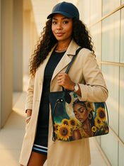 Sunflower Moonlight Classic Shopper Tote