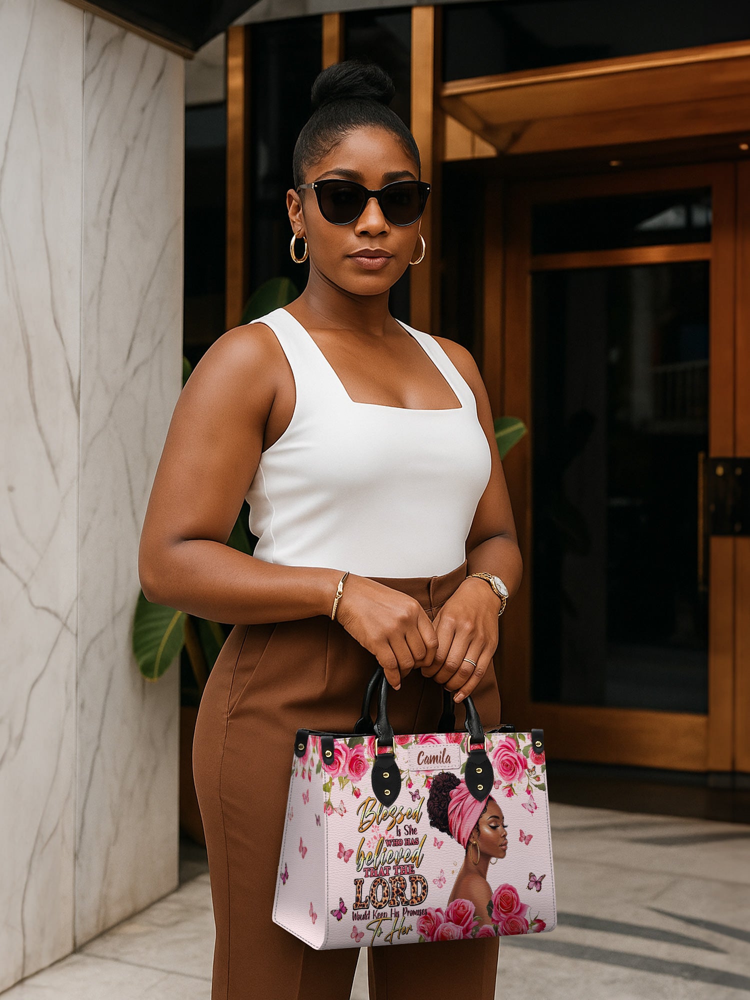 Blessed Believer Premium Leather Handbag