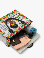 Black History Power Premium Leather Handbag