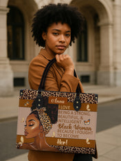 Strong Black Woman Premium Leather Handbag