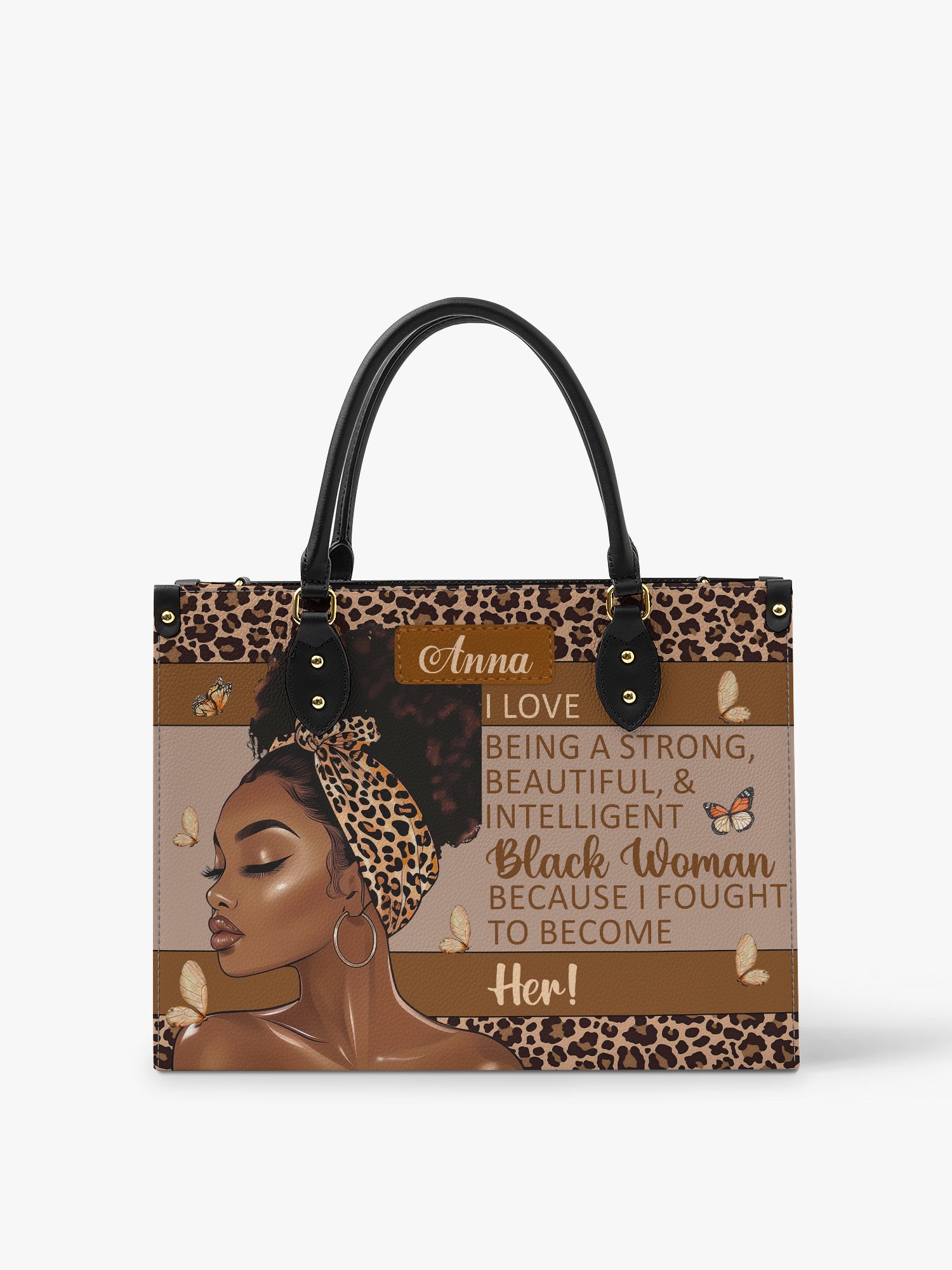 Strong Black Woman Premium Leather Handbag