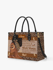 Strong Black Woman Premium Leather Handbag