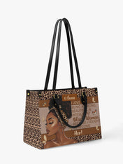 Strong Black Woman Premium Leather Handbag