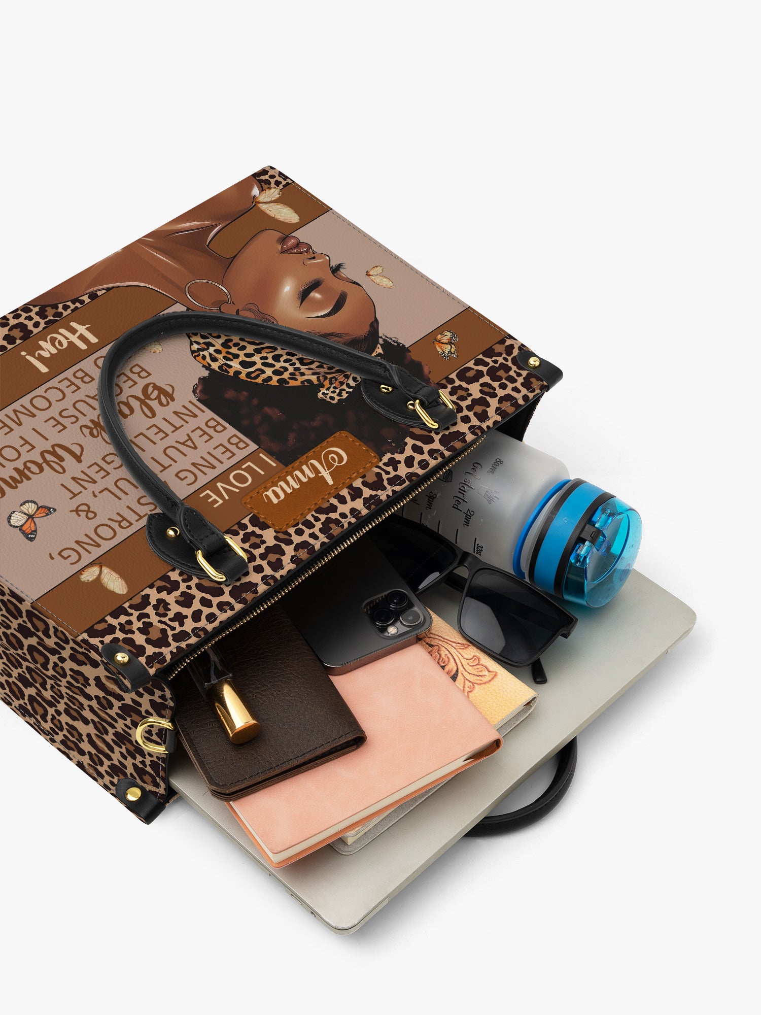 Strong Black Woman Premium Leather Handbag