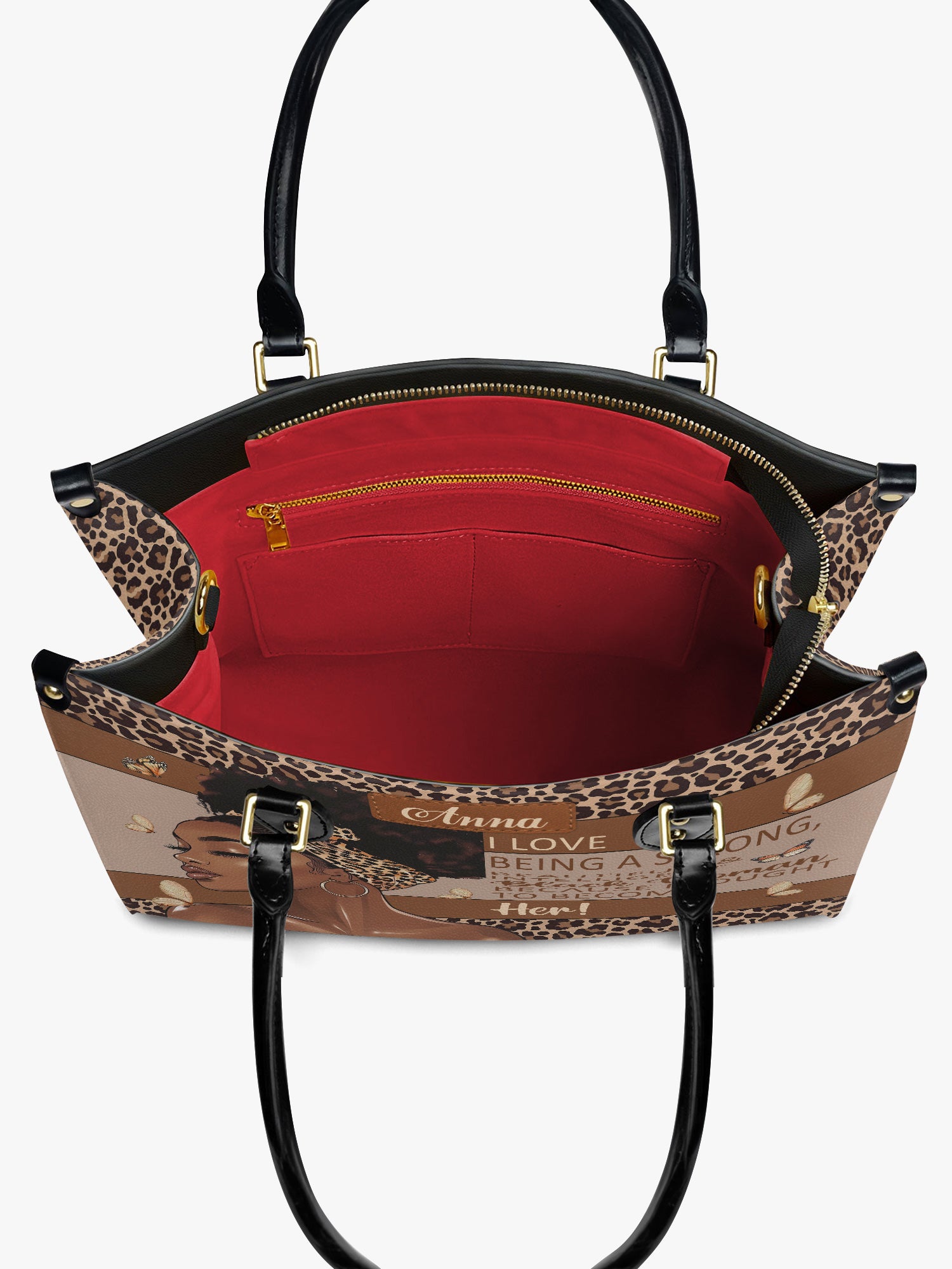 Strong Black Woman Premium Leather Handbag