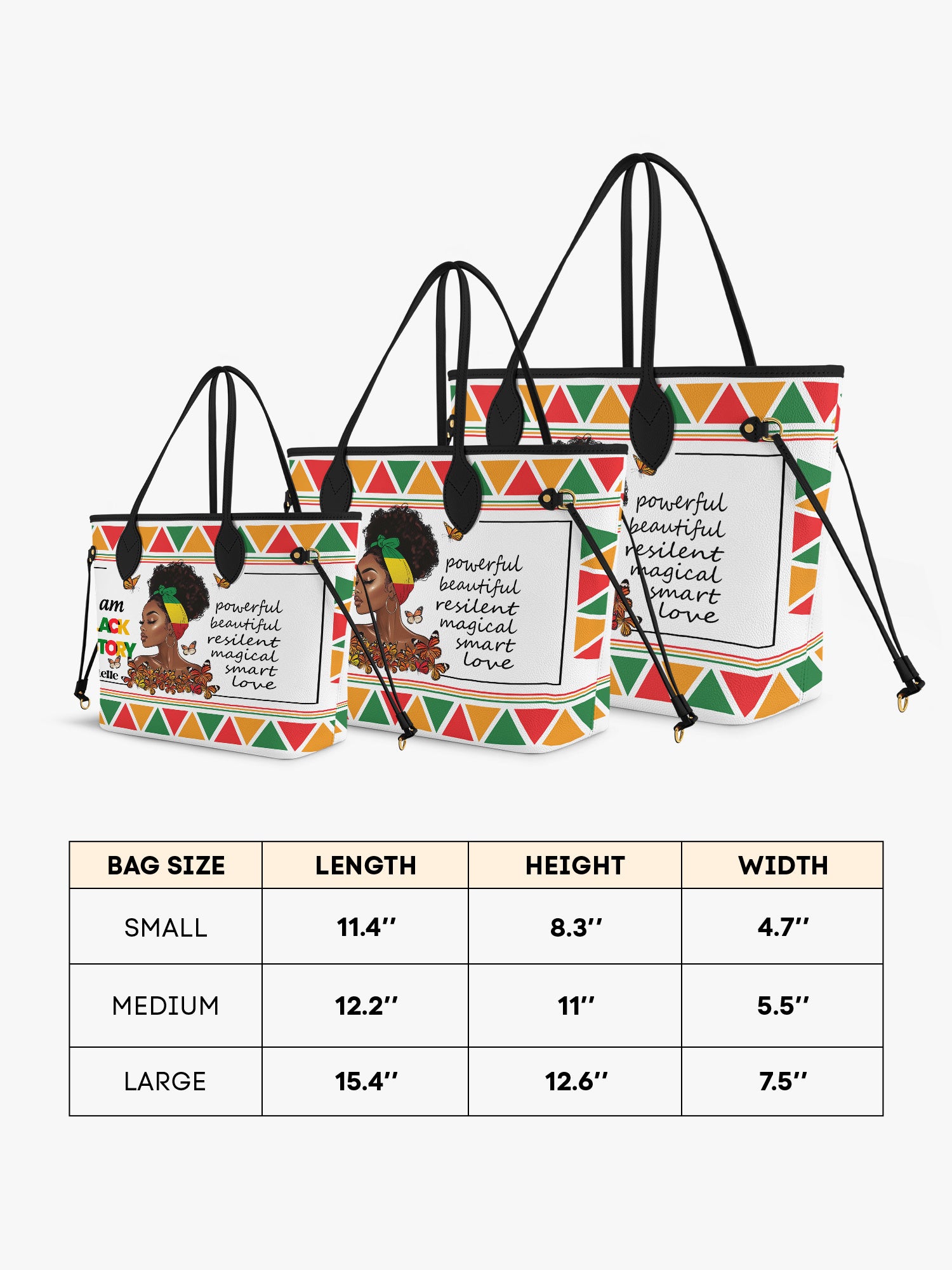 Black History Power Classic Shopper Tote