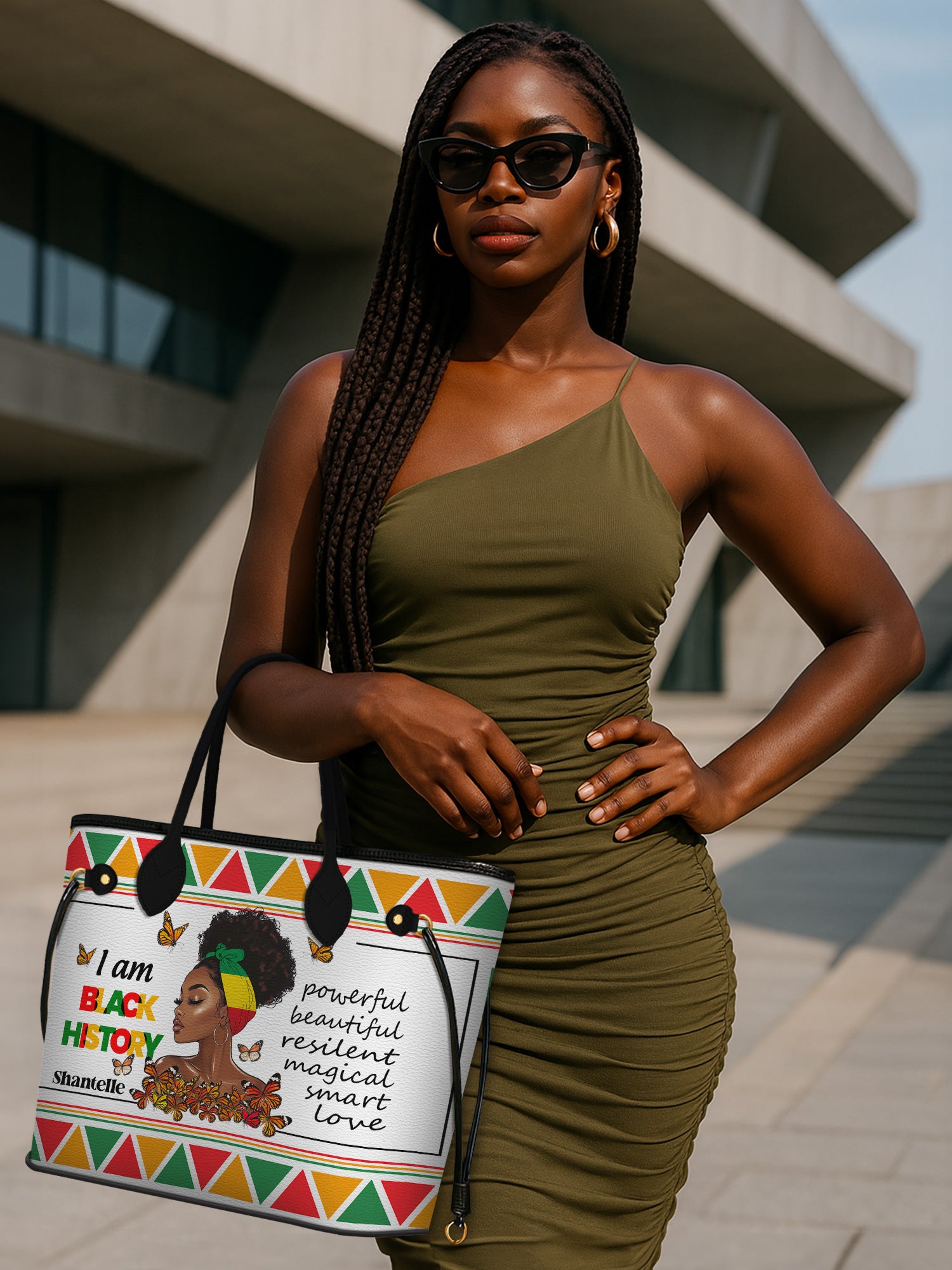 Black History Power Classic Shopper Tote