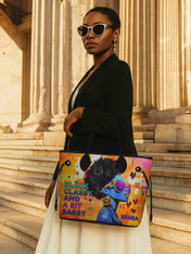 Black Classy Classic Shopper Tote