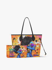 Black Classy Classic Shopper Tote