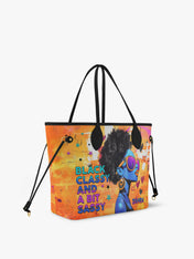Black Classy Classic Shopper Tote