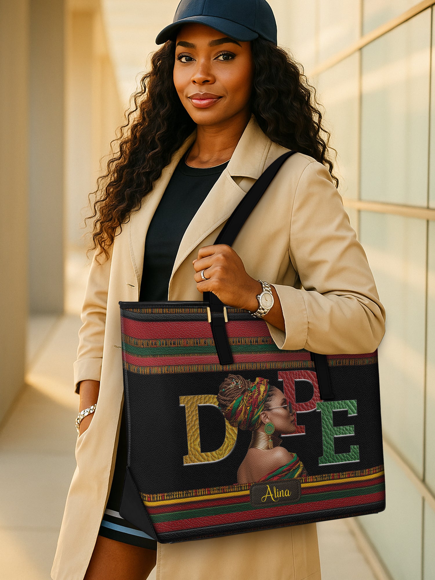 Dope Mama Sleek Leather Tote