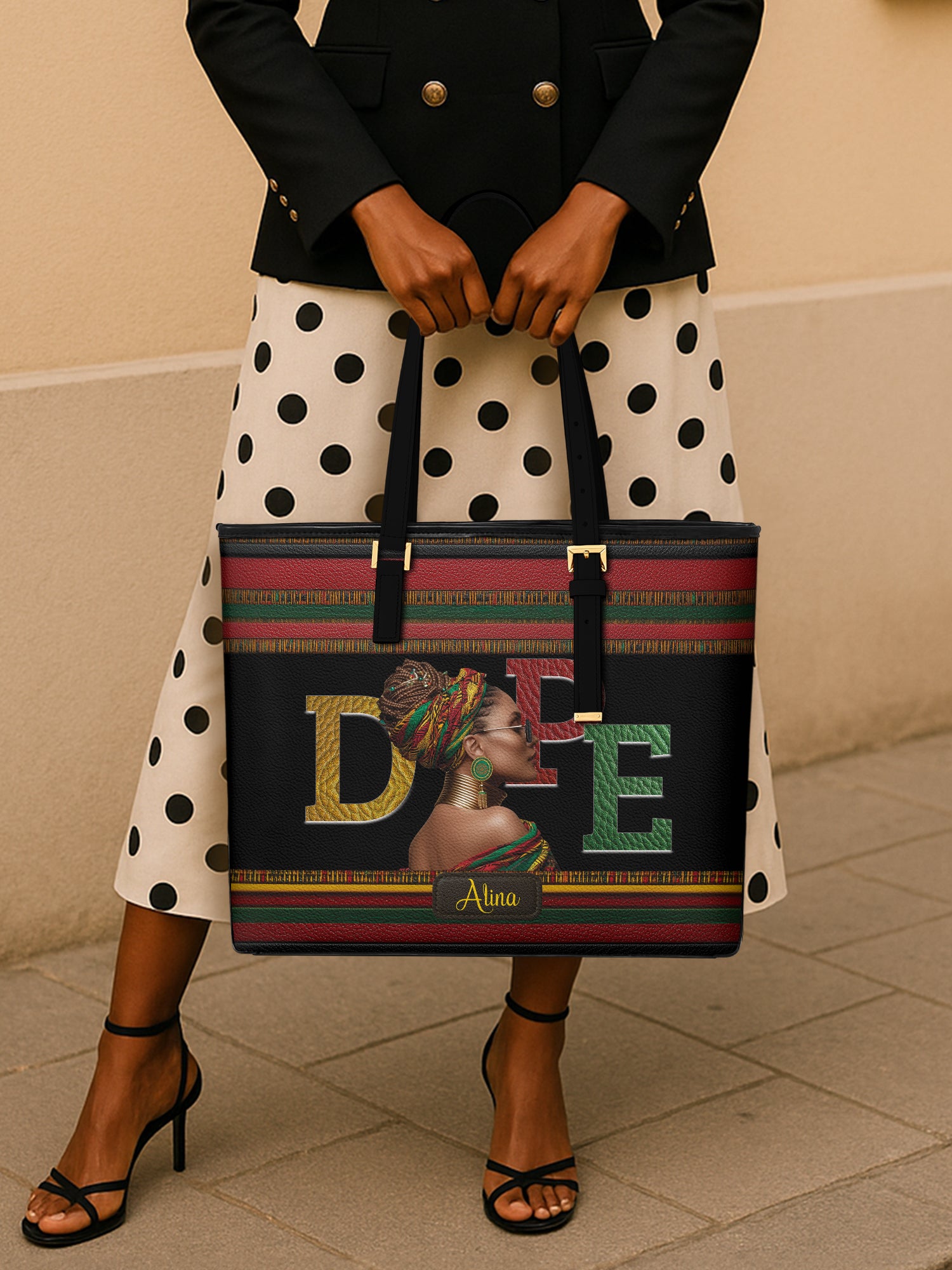 Dope Mama Sleek Leather Tote