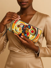 Bold Black Woman Slimline Zippy Wallet