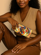 Bold Black Woman Slimline Zippy Wallet QR0XD111