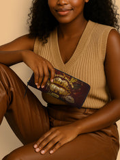 Dripping Melanin Slimline Zippy Wallet