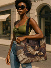 Black Ballerina Sleek Leather Tote QR0TD009