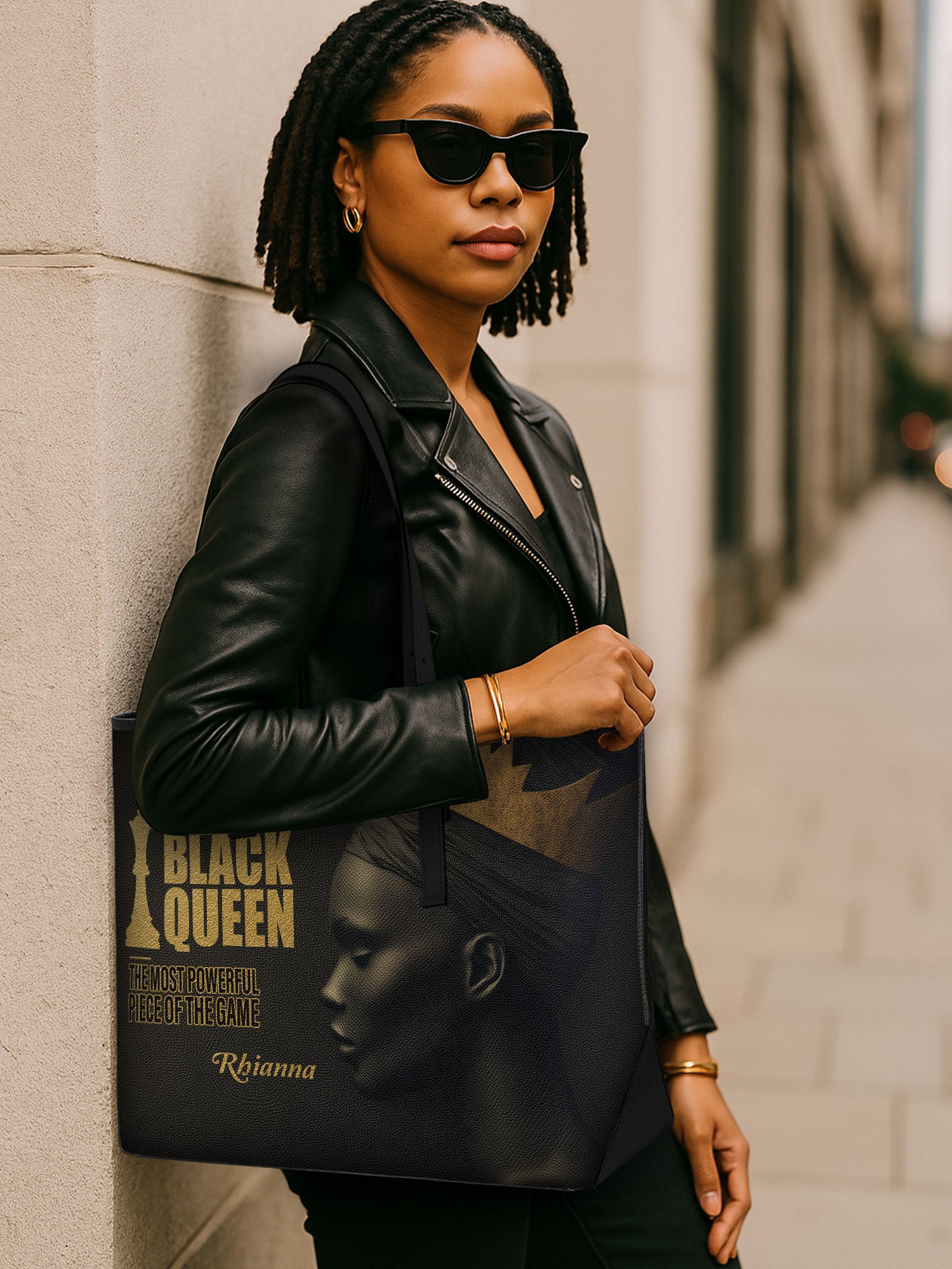 Royal Strategy Sleek Leather Tote