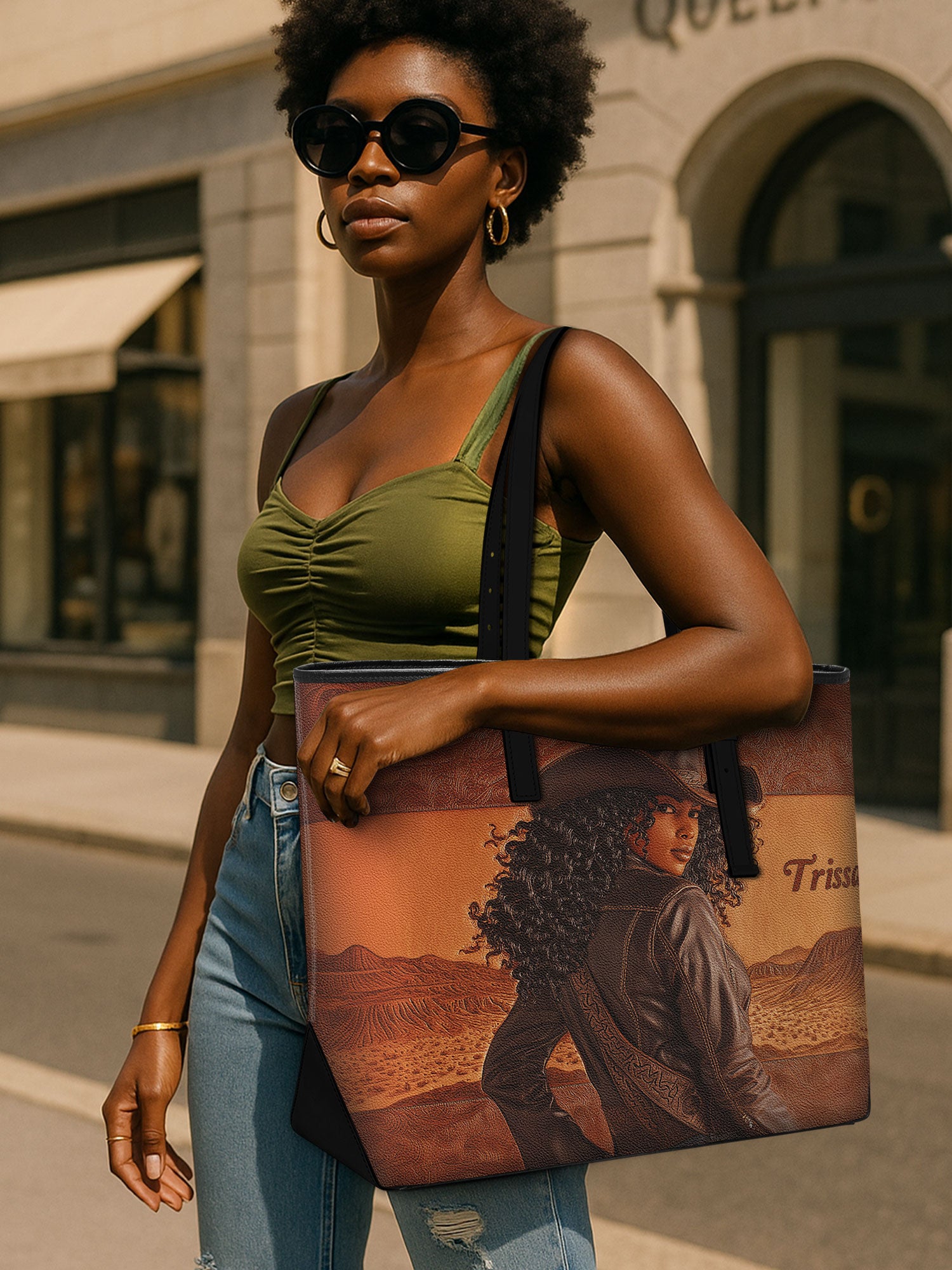 Cowgirl Spirit Sleek Leather Tote