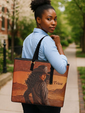 Cowgirl Spirit Sleek Leather Tote