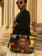 Afrocentric Elegance Classic Shopper Tote