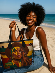 Afrocentric Elegance Classic Shopper Tote