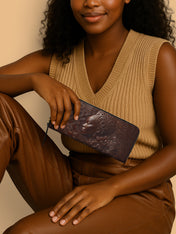 Floral Calm Slimline Zippy Wallet QR0XD037